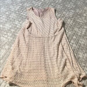 Cato Beige Textured Mini Dress